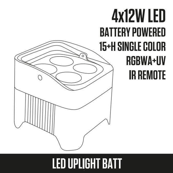 Fractal Lights UPLIGHT BATT 6x15 W RGBWA+UV