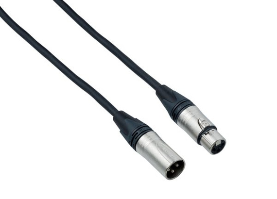 Bespeco DMX015 - kabel cannon męski na cannon żeński 3P, 15m