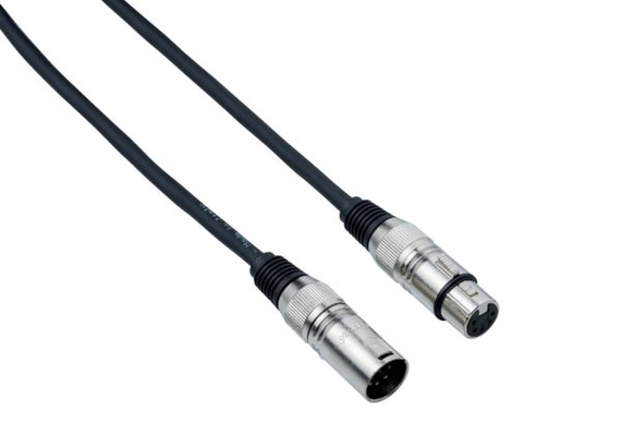 Kabel cannon Bespeco męski na cannon żeński 5P, 15 m DMX1500 
